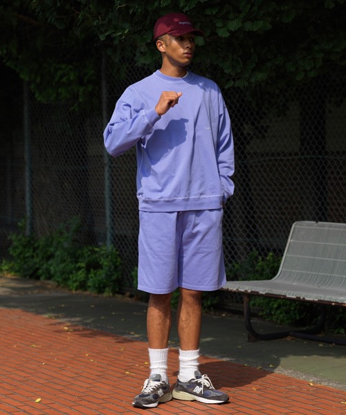 GYMPHLEX（ジムフレックス）の「Gymphlex | 刺繍ロゴ 長袖ビッグTシャツ HWJ MEN（Tシャツ/カットソー・メンズ・ネイビー/オフホワイト/ライトグレー/サックスブルー・MEDIUM/LARGE）」の10枚目の写真