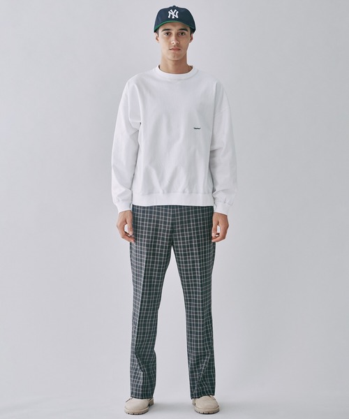 GYMPHLEX（ジムフレックス）の「Gymphlex | 刺繍ロゴ 長袖ビッグTシャツ HWJ MEN（Tシャツ/カットソー・メンズ・ネイビー/オフホワイト/ライトグレー/サックスブルー・MEDIUM/LARGE）」の5枚目の写真