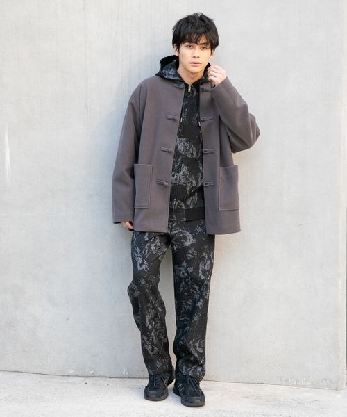 LOWRYS FARM（ローリーズファーム）の「ジャガードＺＩＰパーカー　261679（パーカー・メンズ・ホワイト/ブラック・MEDIUM/LARGE）」の7枚目の写真