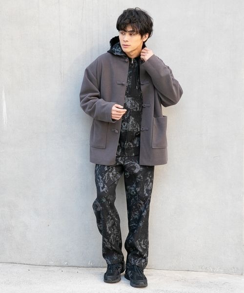 LOWRYS FARM（ローリーズファーム）の「ジャガードＺＩＰパーカー　261679（パーカー・メンズ・ホワイト/ブラック・MEDIUM/LARGE）」の9枚目の写真