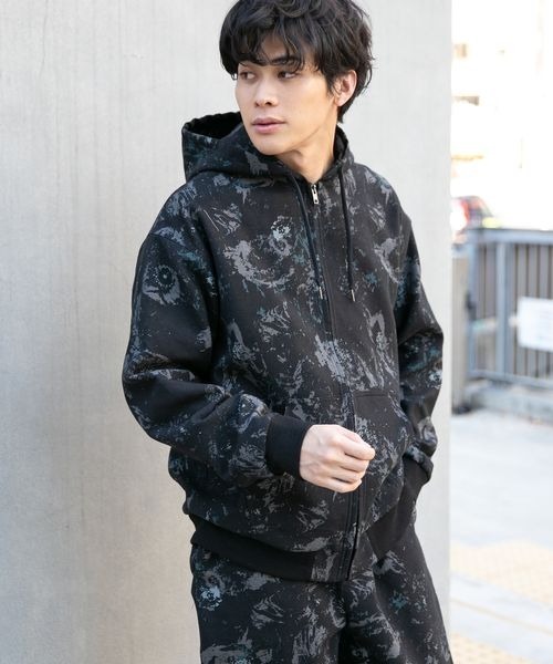 LOWRYS FARM（ローリーズファーム）の「ジャガードＺＩＰパーカー　261679（パーカー・メンズ・ホワイト/ブラック・MEDIUM/LARGE）」の10枚目の写真