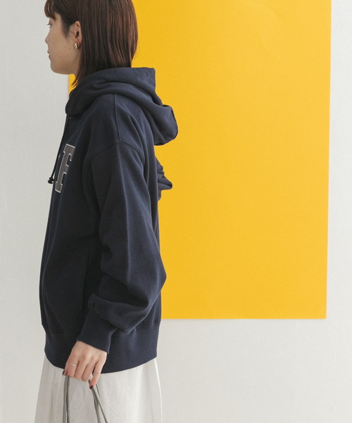 FORK&SPOON（フォークアンドスプーン）の「FORK&SPOON　ロゴスウェットフーディー（パーカー・レディース・ベージュ/ネイビー/グレー・ONE）」の17枚目の写真