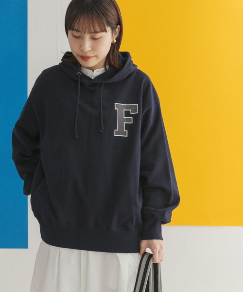 FORK&SPOON（フォークアンドスプーン）の「FORK&SPOON　ロゴスウェットフーディー（パーカー・レディース・ベージュ/ネイビー/グレー・ONE）」の19枚目の写真