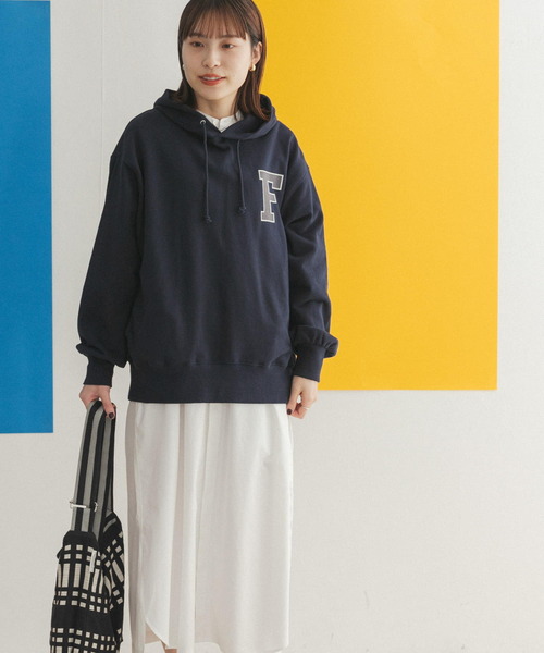 FORK&SPOON（フォークアンドスプーン）の「FORK&SPOON　ロゴスウェットフーディー（パーカー・レディース・ベージュ/ネイビー/グレー・ONE）」の20枚目の写真