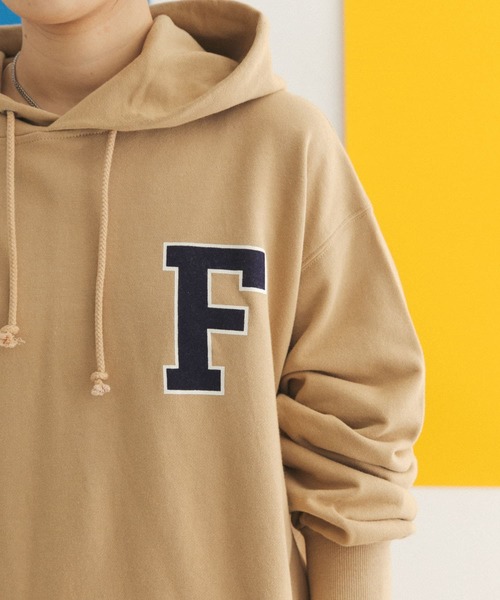 FORK&SPOON（フォークアンドスプーン）の「FORK&SPOON　ロゴスウェットフーディー（パーカー・レディース・ベージュ/ネイビー/グレー・ONE）」の7枚目の写真