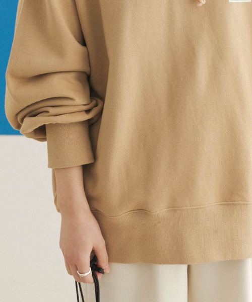 FORK&SPOON（フォークアンドスプーン）の「FORK&SPOON　ロゴスウェットフーディー（パーカー・レディース・ベージュ/ネイビー/グレー・ONE）」の9枚目の写真