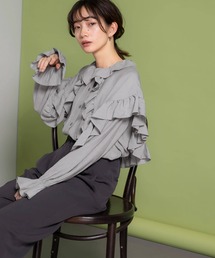 KBF | フリルディティールブラウス(シャツ/ブラウス)