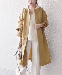 SHIPS | 〈手洗い可能〉ドロストコート◆(ノーカラーコート)