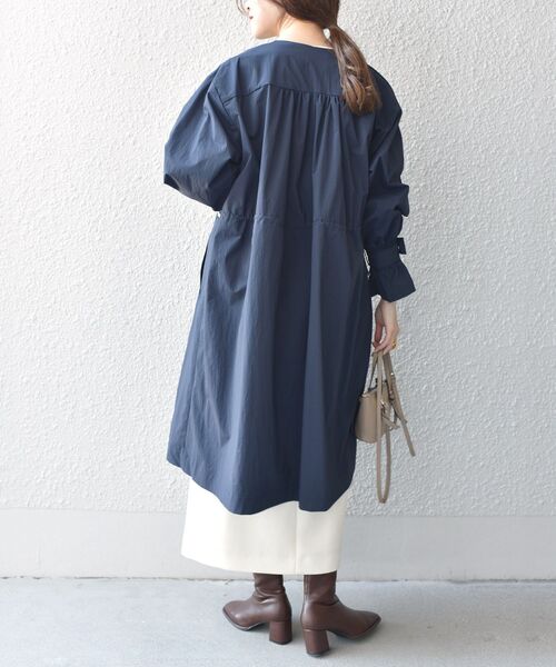 セール】〈手洗い可能〉ドロストコート◇（ノーカラーコート）｜SHIPS