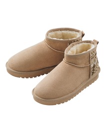 DAY CLOSET（デイ クローゼット）の「レディース 裏起毛スウェード調ショートムートンブーツ（ブーツ）」