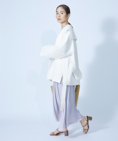 ROPE'（ロペ）の「【一部WEB限定】リバーセーラーカラーショートコート