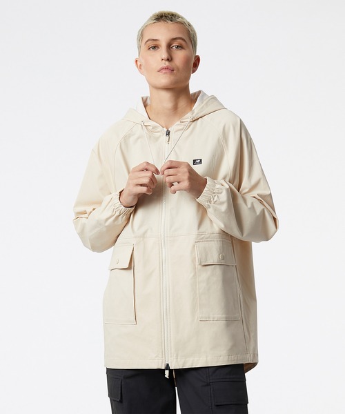 NEW BALANCE（ニューバランス）の「NB Athletics Renew ユーティリティウーブンジャケット（ブルゾン・レディース・ブラック/アイボリー・SMALL/MEDIUM/LARGE/X-LARGE）」の10枚目の写真