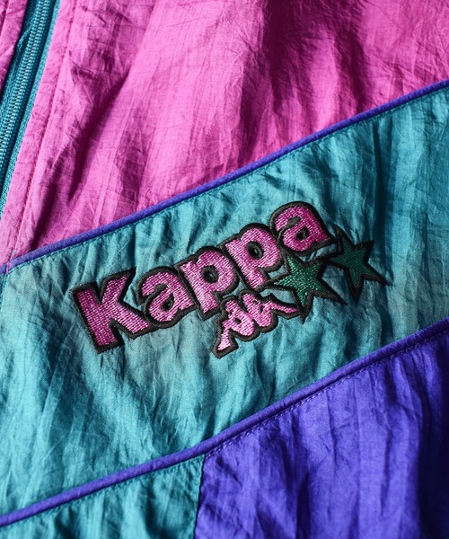 Kappa(カッパ)の「【ヴィンテージ古着】90's Kappa / カッパ フルジップ ナイロンジャケット(ナイロンジャケット・メンズ・ブルー・MEDIUM)」の8枚目の写真