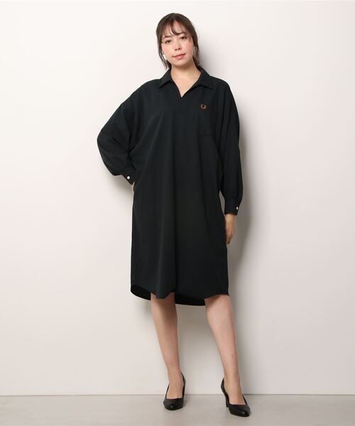 日本の職人技 Woven Shirtdress ワンピース Fred Perry フレッドペリー のファッション 最高 Arenatheatre Net
