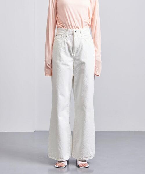 UNITED ARROWS（ユナイテッドアローズ）の「＜UNITED ARROWS＞デニム ワイドパンツ W（デニムパンツ・レディース・コバルトブルー/ホワイト・38/36/34）」の4枚目の写真