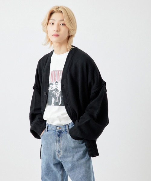 セール】【 re_k by JUNRED 】2WAY BIGカーディガン（カーディガン