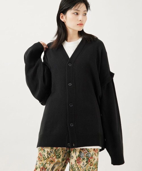 セール】【 re_k by JUNRED 】2WAY BIGカーディガン（カーディガン