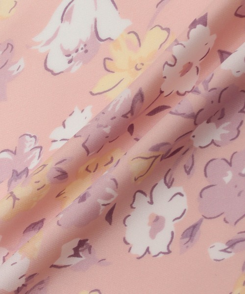 ROPE' PICNIC（ロペピクニック）の「リング付きフラワープリントスカーフ（バンダナ/スカーフ・レディース・イエロー系その他/ピンク・FREE）」の4枚目の写真