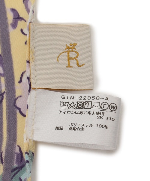 ROPE' PICNIC（ロペピクニック）の「リング付きフラワープリントスカーフ（バンダナ/スカーフ・レディース・イエロー系その他/ピンク・FREE）」の10枚目の写真