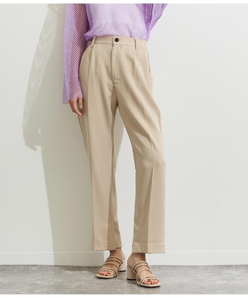 Settimissimo（セッティミッシモ）の「サイドスリットスラックスパンツ（スラックス・レディース・ベージュ/レッド/ブルー・FREE）」の2枚目の写真