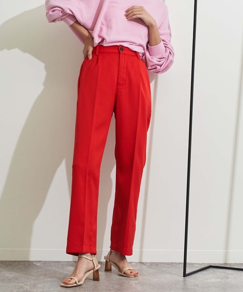 Settimissimo（セッティミッシモ）の「サイドスリットスラックスパンツ（スラックス・レディース・ベージュ/レッド/ブルー・FREE）」の3枚目の写真