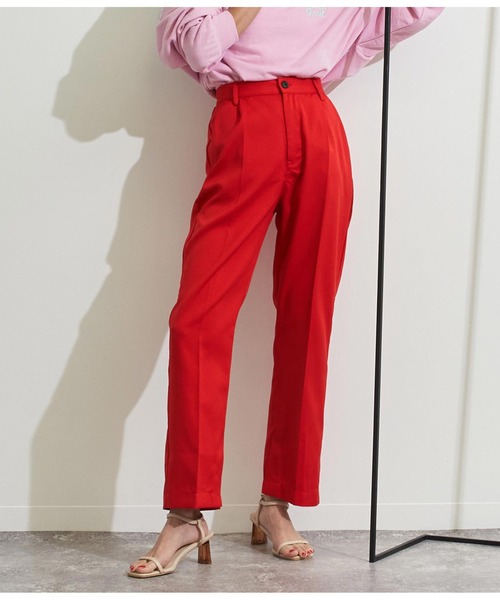 Settimissimo（セッティミッシモ）の「サイドスリットスラックスパンツ（スラックス・レディース・ベージュ/レッド/ブルー・FREE）」の21枚目の写真