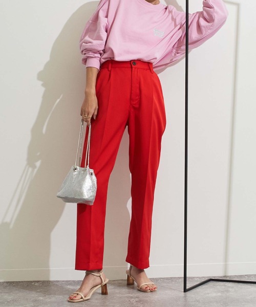 Settimissimo（セッティミッシモ）の「サイドスリットスラックスパンツ（スラックス・レディース・ベージュ/レッド/ブルー・FREE）」の22枚目の写真