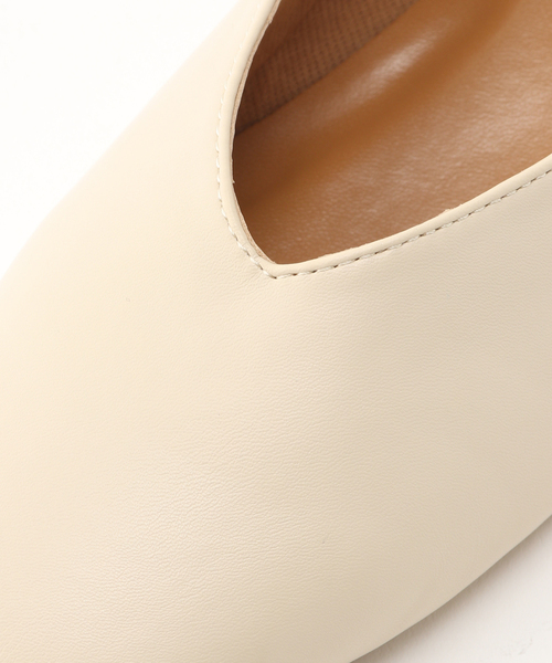 Simplicite（サンプリシテ）の「Vカットフラットシューズ（スリッポン・レディース・チャコールグレー/ブラック/グリーン・SMALL/MEDIUM/LARGE）」の9枚目の写真