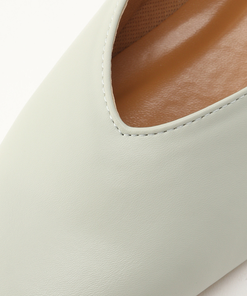 Simplicite（サンプリシテ）の「Vカットフラットシューズ（スリッポン・レディース・チャコールグレー/ブラック/グリーン・SMALL/MEDIUM/LARGE）」の10枚目の写真