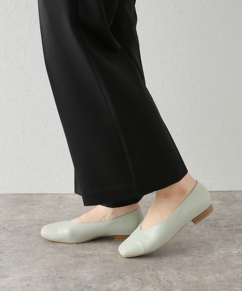 Simplicite（サンプリシテ）の「Vカットフラットシューズ（スリッポン・レディース・チャコールグレー/ブラック/グリーン・SMALL/MEDIUM/LARGE）」の12枚目の写真