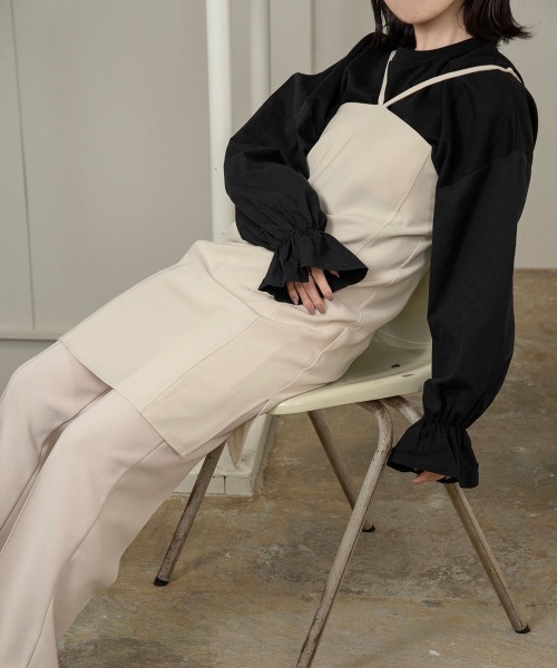 lawgy（ラウジー）の「cut docking sleeve gather tops（その他トップス・レディース・ホワイト/ブラック・FREE）」の15枚目の写真