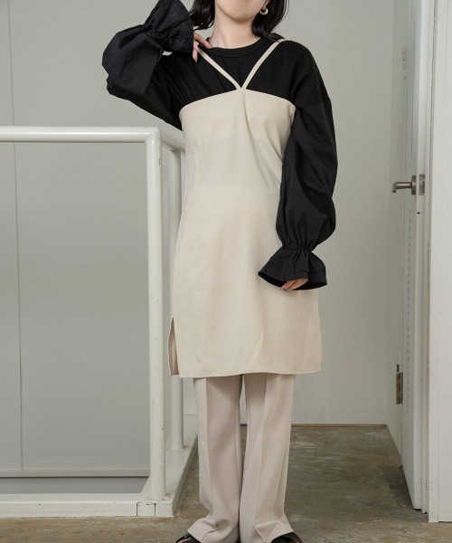 lawgy（ラウジー）の「cut docking sleeve gather tops（その他トップス・レディース・ホワイト/ブラック・FREE）」の12枚目の写真