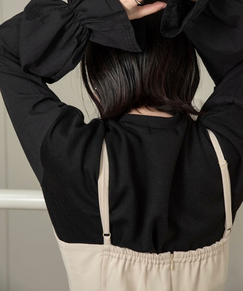 lawgy（ラウジー）の「cut docking sleeve gather tops（その他トップス・レディース・ホワイト/ブラック・FREE）」の16枚目の写真