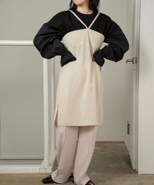 lawgy（ラウジー）の「cut docking sleeve gather tops（その他トップス・レディース・ホワイト/ブラック・FREE）」の13枚目の写真