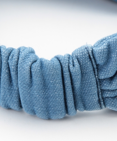 Ray BEAMS（レイビームス）の「Maison de Lyllis / デニム ヘアバント（ヘアバンド・レディース・サックスブルー/ネイビー・ONE SIZE）」の14枚目の写真