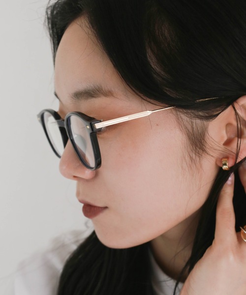CLEA（クレア）の「ラウンドフレーム伊達メガネ（メガネ・レディース・ブラック/その他1・FREE）」の7枚目の写真