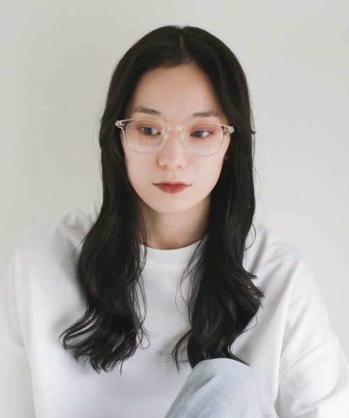 CLEA（クレア）の「ラウンドフレーム伊達メガネ（メガネ・レディース・ブラック/その他1・FREE）」の8枚目の写真