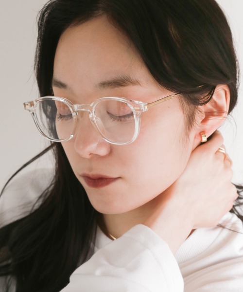 CLEA（クレア）の「ラウンドフレーム伊達メガネ（メガネ・レディース・ブラック/その他1・FREE）」の11枚目の写真