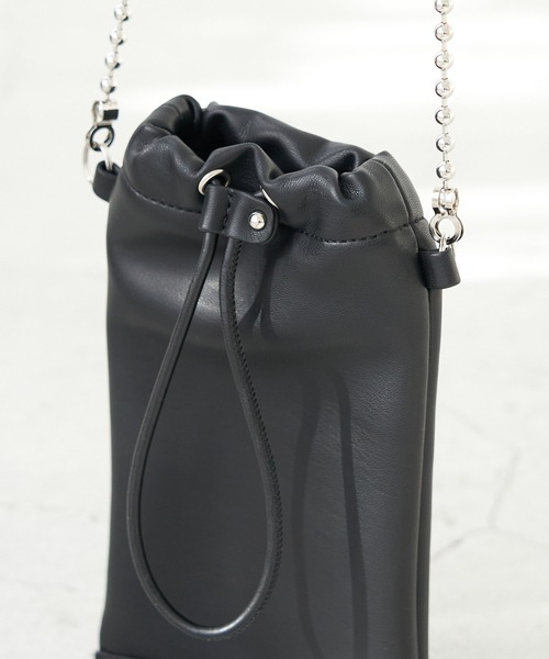 ROPE' PICNIC（ロペピクニック）の「パールチェーンハンドルソフトミニショルダーバッグ（ショルダーバッグ・レディース・ブラック/グリーン/ボルドー/イエロー系その他2・FREE）」の9枚目の写真