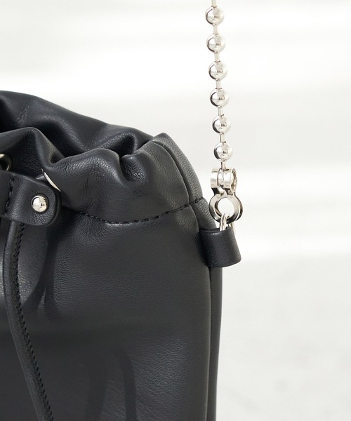 ROPE' PICNIC（ロペピクニック）の「パールチェーンハンドルソフトミニショルダーバッグ（ショルダーバッグ・レディース・ブラック/グリーン/ボルドー/イエロー系その他2・FREE）」の10枚目の写真