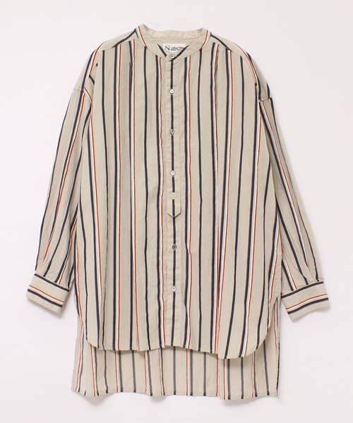 RNA-N（アールエヌエーエヌ）の「B2695 モールストライプシャツ（シャツ/ブラウス・レディース・ダークブラウン/ベージュ/ライトグリーン・MEDIUM）」の13枚目の写真