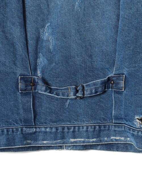 Needles（ニードルス）の「NEEDLES:〈手洗い可能〉パピヨンパッチジーンジャケット（ブルゾン・レディース・ブルー・ONE SIZE）」の7枚目の写真