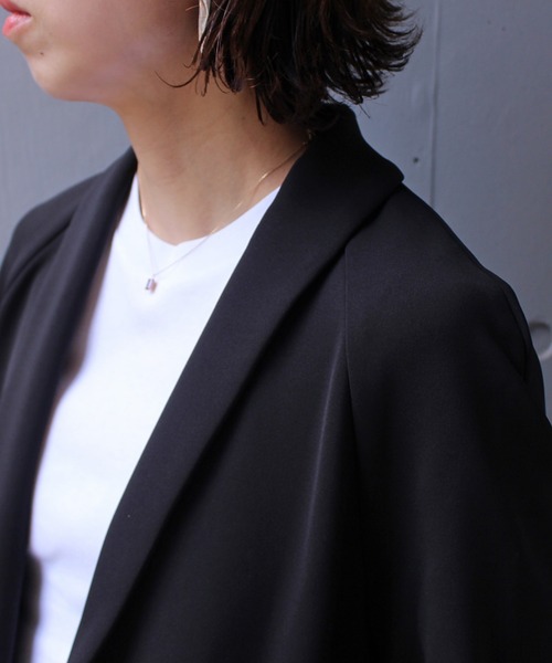 kaene（カエン）の「kaene(カエン) バックプリーツロングコート/フォーマル対応可（その他アウター・レディース・ブラック・FREE）」の12枚目の写真