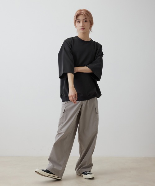 JUNRED(ジュンレッド)の「ミリタリーバギーカーゴパンツ(カーゴパンツ・メンズ・チャコールグレー/ミント/ベージュ系その他・S/M/L)」の4枚目の写真