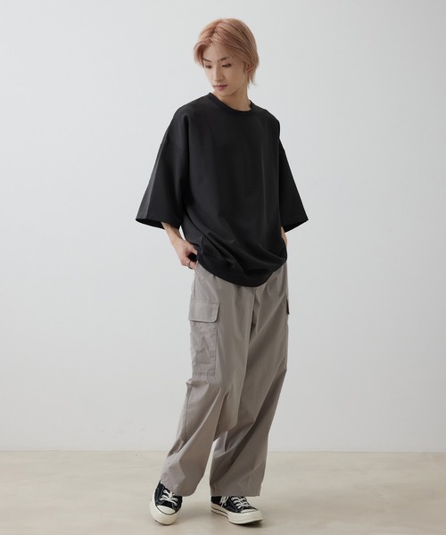 JUNRED(ジュンレッド)の「ミリタリーバギーカーゴパンツ(カーゴパンツ・メンズ・チャコールグレー/ミント/ベージュ系その他・S/M/L)」の5枚目の写真