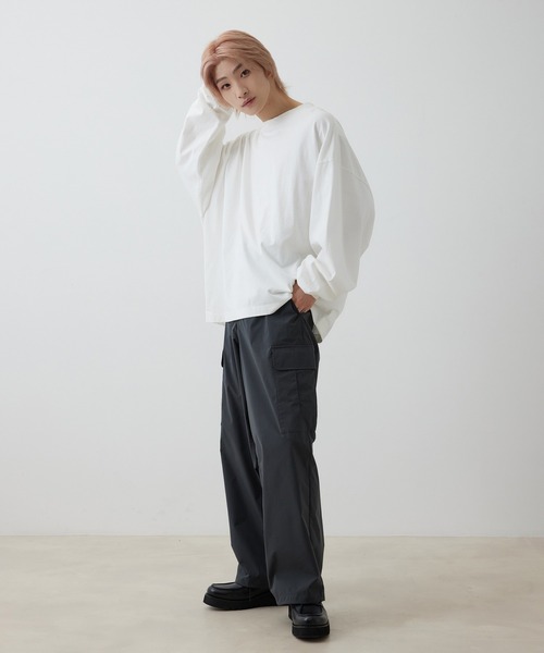 JUNRED(ジュンレッド)の「ミリタリーバギーカーゴパンツ(カーゴパンツ・メンズ・チャコールグレー/ミント/ベージュ系その他・S/M/L)」の9枚目の写真