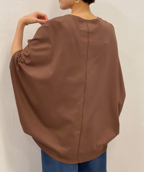 BEARDSLEY（ビアズリー）の「BIGマルカットソー（Tシャツ/カットソー・レディース・ブラウン/グレー・FREE）」の2枚目の写真