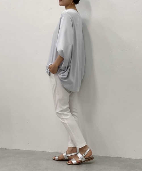 BEARDSLEY（ビアズリー）の「BIGマルカットソー（Tシャツ/カットソー・レディース・ブラウン/グレー・FREE）」の4枚目の写真