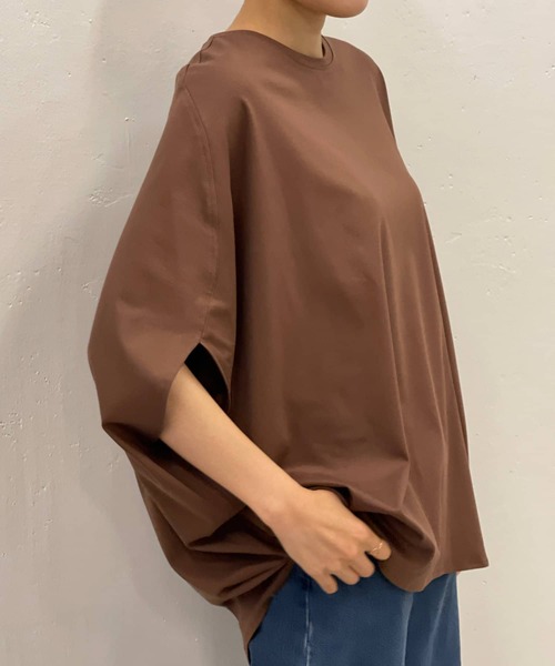 BEARDSLEY（ビアズリー）の「BIGマルカットソー（Tシャツ/カットソー・レディース・ブラウン/グレー・FREE）」の8枚目の写真