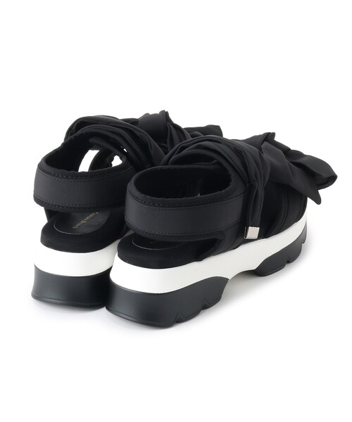 couture brooch（クチュールブローチ）の「◆ビッグリボンスポサン（サンダル・レディース・ブラック/サンドベージュ・35/45）」の6枚目の写真